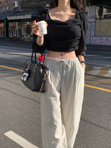[MADE] BORRETT SHIRRING STRAP PANTS