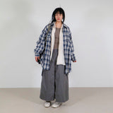 TWO-POCKET CHECKERED SHIRT (BLUE)