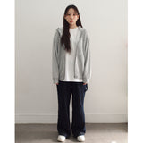 ヌーヴェルヴァーグフーディージップアップ (GREY)