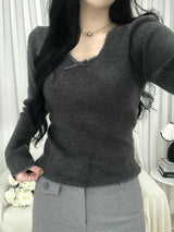 Cozy Ribbon Sweater(3 colors)