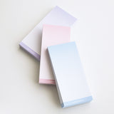 gradient grid non-sticky memopad Set (PINK+BLUE+PURPLE)