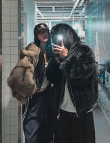 Kuro Two Way Fur Hooded Zip-up