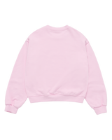 25FW WOMAN ラウンドフォントレタリングクロップスウェット ライトピンク
