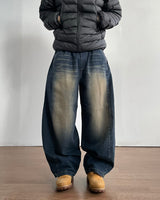 Marine Curved Denim Pants