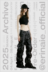 LINE LEATHER PANTS