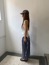 レイヤード ストラップ ホルタートップ