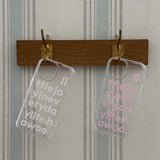 lettering jelly hard case (pink)
