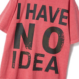 Untitled No Idea Pigment Wash Short Sleeve Hot Pink