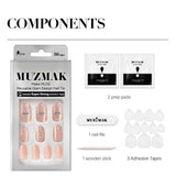MUZMAK リユーザブルグラムデザインネイルチップ ラビッシュ(オーバル)
