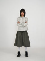 SNAP HOODIE SHIRT (SAND GREY)
