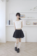 Belt Set] ハーフフレアミニスカート