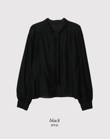[SHOPPERMADE] MK Modal Puff Tie Blouse (3color)