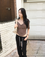 レース レイヤード Tシャツ