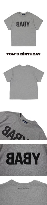 ベイビーロゴハーフTシャツ GREY