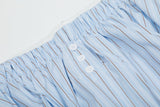 Balloon Stripe Elastic Skirt 231812497