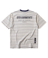 LB Stripe Simple Logo Washed Tee (Ivory)