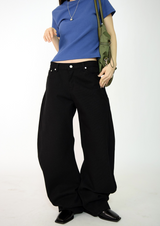 curve shape cotton pants(5color)