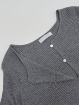 Ella Ribbed Frill Knit Cardigan