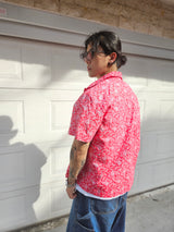 LAUL PAISELY SHORT SLEEVE SHIRT RED