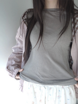 バラ長袖Tシャツ