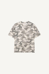 カモプリントオーバーサイズTシャツ