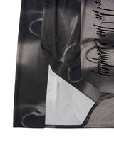 Embroidered Graphic Jersey Skirt _ BLACK