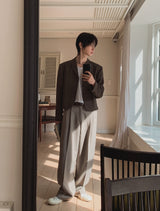 Reeves Side Banding One-Tuck Slacks