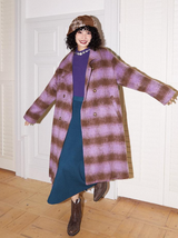 Versatile and classic wool tweed overcoat