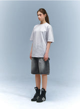 ベーシックラインオーバーフィットTシャツ (4color)
