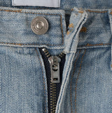 Ice Washed Wide Denim Pants