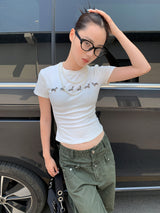 ダックスフントビーズ ラウンドショートスリーブ Tシャツ