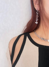 2way ハートピアス