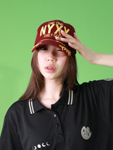 NYX SLOGAN BALL CAP (BURGUNDY)