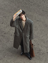 Solive Maxi Long Herringbone Single Coat