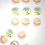 mini pin button set : snail