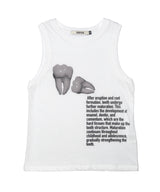 Teeth Sleeveless Tee White