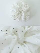 #Dot Pattern Hair Scrunchie