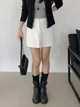 Obdi Elastic Waist A-line Mini Skirt