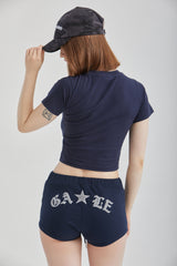 ブークレクロップドTシャツ