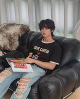 ロクドン スター レタリング リンガー Tシャツ
