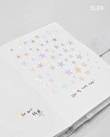 PET Aurora Foil Star Kiss Cut Tape