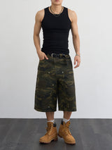 Carpenter capri cotton pants 3color