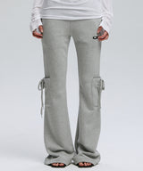 KNOT BOOTCUT SWEATPANTS_GY
