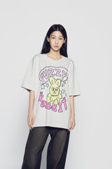 24FW POPSTAR RABBIT SHORT SLEEVE T-SHIRT LIGHT GREY