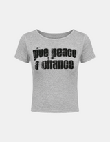 Tess Graphic Shirring Tee