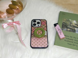 【TPUケース】 Vintage Patch Case_Pink Olive