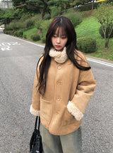 Manda Reversible Suede Fur Mustang