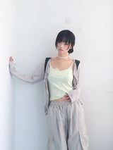 soft lace sleeveless shirt