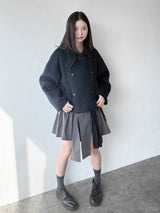  DOUBLE BUTTON WOOL COAT
