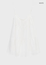 [MADE] Snua Shirred Sleeveless Mini Dress